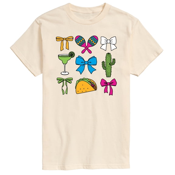 Instant Message - Cinco De Mayo Bows - Men's Short Sleeve Graphic T-Shirt