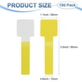 thumbnail image 3 of Uxcell 100-Pack Bridas de Cable con Gancho y Bucle, 3.5 x 1.1 Pulgadas Organizador de Cables Autoadhesivo Mejorado para Escritorio [Amarillo], 3 of 7