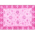 thumbnail image 1 of Ahgly Company Indoor Rectangle Oriental Pink Traditional Area Rugs, 7' x 10', 1 of 4