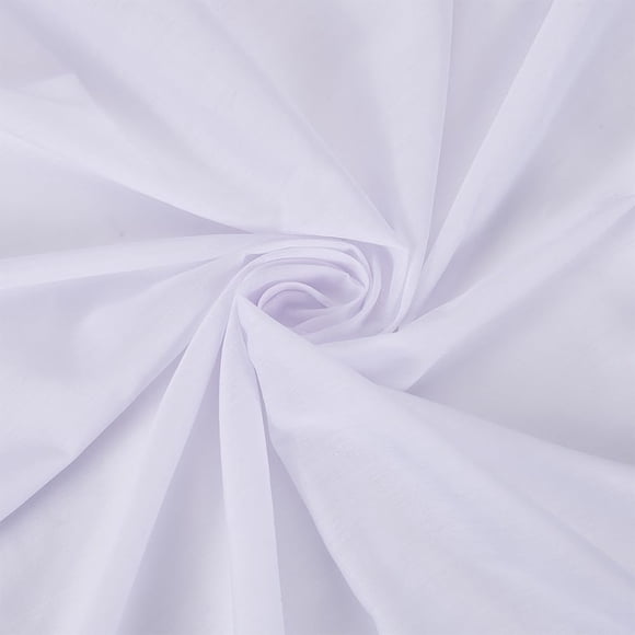 3.28 Yards Poly Cotton Fabric 59inch Wide White Sewing Polycotton Fabric Poly Cotton Broadcloth Embroidery Fabric Poly Cotton Dress Craft Material for Embroidery DIY Making Supplies