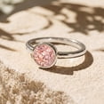 thumbnail image 6 of Rosec Jewels IGI Certified Lab Grown Pink Diamond Engagement Ring 1 Ct - Bezel Set Pink Diamond Ring - Fancy Pink Color and VS1 Clarity, 925 Sterling Silver, US 4.00, 6 of 8
