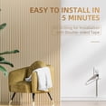 thumbnail image 6 of LazySpin 142in Cord Cover for Wall, One-Cord Channel Cable Management 10 Count, White, 6 of 8