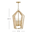 thumbnail image 2 of 83644LCB Lark Sammi - 20W 4 LED Large Pendant-25.5 Inches Tall and 17 Inches Wide-Lacquered Brass Finish, 2 of 14