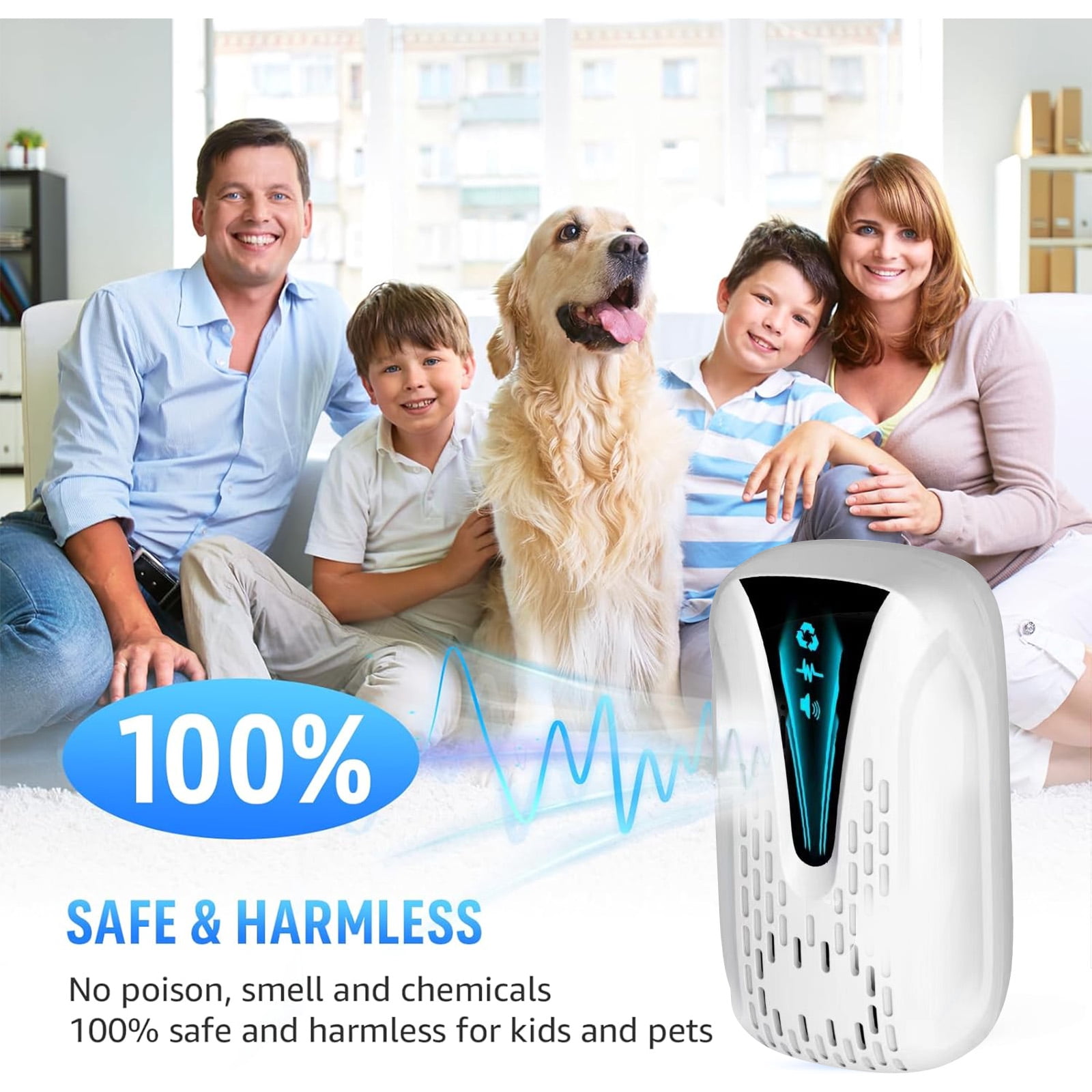 6 Packs Ultrasonic Pest & Insect Repeller Indoor, Mouse Repellent, Plug in Pest Repellent for House, Kitchen, Office, Warehouse