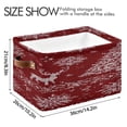 thumbnail image 4 of Christmas Knit Pattern Reindeer Snowflake Tree Square Storage Bins with Handles Collapsible Containing Box 2 Packs, 4 of 9