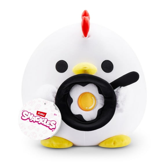 Snackles de peluche, serie 1, color rojo, 20 cm, sin licencia, con aperitivo