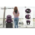 thumbnail image 2 of Lovevook Laptop Backpack for Women, 15.6" Quilted Travel Backpack with Anti-Thief Pocket, Teacher Backpack Book Bag Nurse Bag Purse with USB-Grape Purple, 2 of 11