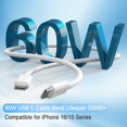 thumbnail image 3 of Cargador ILOUYU para iPhone 16 15 USB C, paquete de 4 con 4 cables de 6 pies, 3 of 7