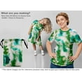 thumbnail image 6 of oneOone Cotton Poplin Green Fabric Watercolor Craft Projects Decor Fabric Printed By The Yard 42 Inch Wide, 6 of 6