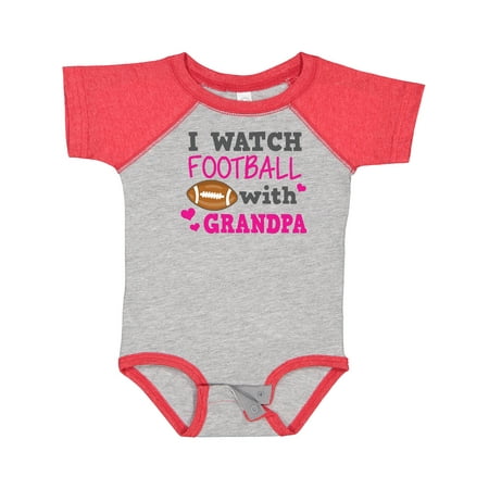 

Inktastic I Watch Football with My Grandpa Girls Baby Bodysuit