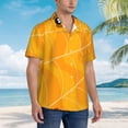 thumbnail image 3 of Susaid Happy Halloween Print Short Sleeve Shirts Button Down Casual Shirts Summer Beach Aloha Button Down Short Sleeve for Men ,XX-Large, 3 of 7