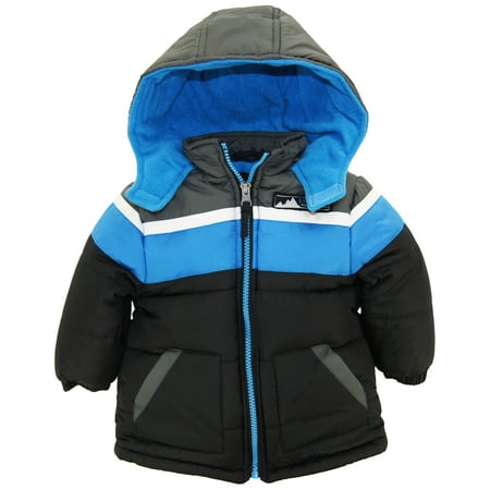 iXtreme Baby Boys' Cut and Sew Colorblock Puffer Winter