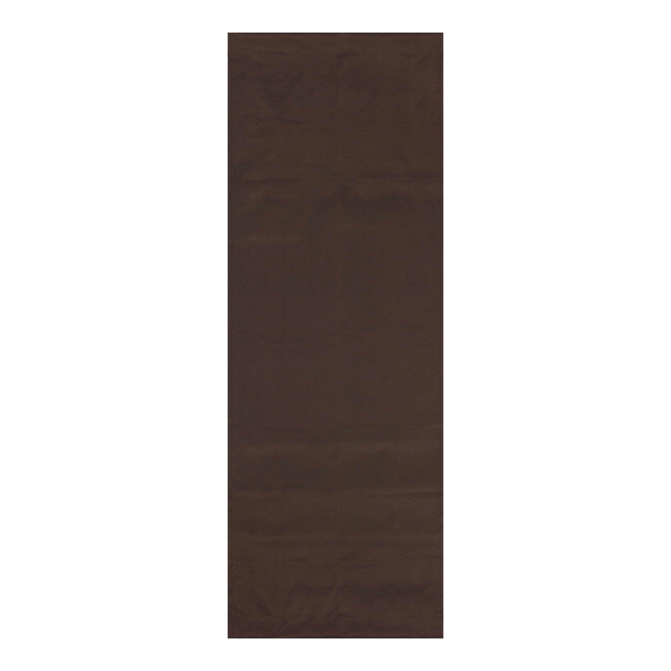 Mainstays Brown Solid Blackout Rod Pocket with Back Tabs Curtain Panel Pair, Set of 2, 30" W x 84" L