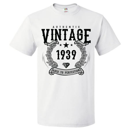 80th Birthday Gift For 80 Year Old 1939 Aged To Perfection T Shirt (Best Gifts For 80 Year Olds)