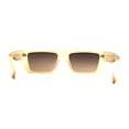 thumbnail image 4 of Womens Flat Top Square Cat Eye Mod Retro Sunglasses Peach Brown, 4 of 4