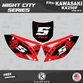 thumbnail image 3 of Kalair GFX Graphics Kit for Kawasaki KX 250F (2009-2012) Night-city Series, 3 of 5