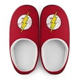 thumbnail image 5 of Men The Flash Slippers Non-Slip Fuzzy House Slippers Warm Soft Plush Winter House Shoes Indoor Outdoor Slip-On Shoes, 5 of 7
