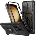 thumbnail image 2 of Case For Samsung S24 S23 S22 S21 Ultra Plus S23 FE A14 A54 Heavy Duty with Camera 360 Degree Rotate Kickstand Shockproof Cover, 2 of 5