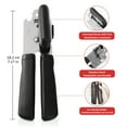 thumbnail image 2 of Integrated Manual Can Opener, Built in Bottle Opener, Smooth Cut, Manual Kitchen Multifunctional Tool, Black, 2 of 8