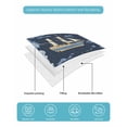 thumbnail image 5 of Quilts Queen Size, Navy Blue Coastal Soft Comforter Bedding Set for Bed, Nautical Modern Art Boat Compass Lightweight Quilted Bedspread with Pillow Cover(2 Pieces) for All Season, 90x96 Inch, 5 of 6