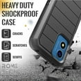 thumbnail image 2 of Funda Protectora sin Pantalla para Motorola Moto G Play 4G (2024), con Clip para Cinturón y Soporte - Negra, 2 of 10