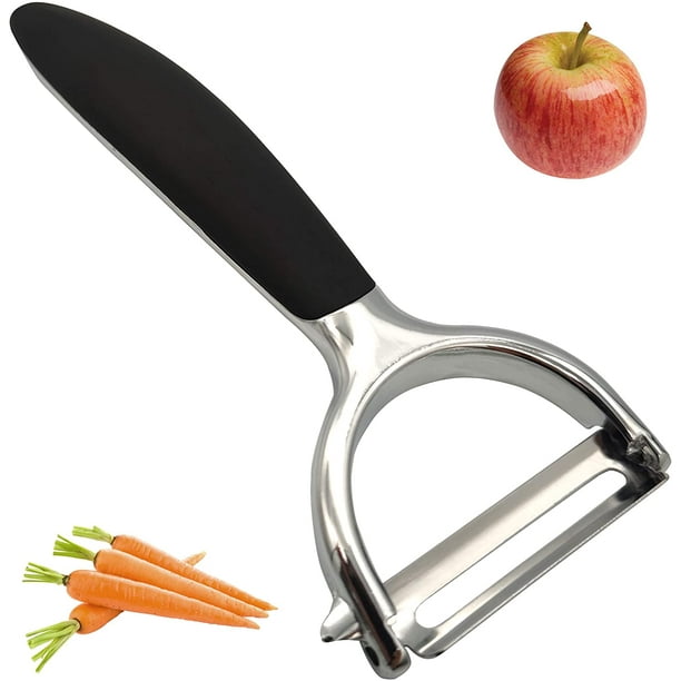 Peladores de verduras para cocina Pelador de acero inoxidable de alta calidad, juego de peladores de papas con removedor Buen mango antideslizante duradero Cuchilla afilada de doble cara Namotu DLM211