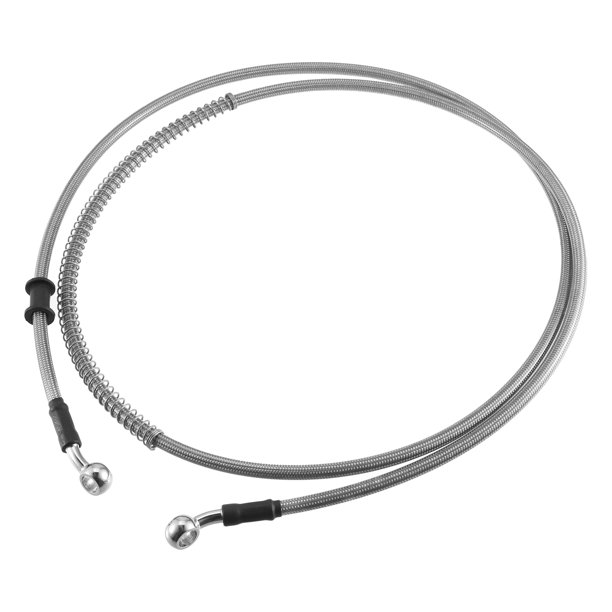 180cm AN3 M10 Coche Hidráulico Freno Línea Aceite Tubería 28° 28° Plata Tono