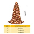 thumbnail image 2 of Honeii 70's Retro Print Poncho Cape, Cloak Coat, Snuggly Hooded Wearable Blanket, Hooded Cape For Teenagers,Halloween Costumes-Medium, 2 of 7