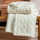thumbnail image 1 of Manta Bedsure Sherpa de forro polar para sofá, 130 x 150 cm, color crema, 1 of 6