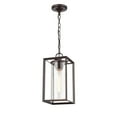 thumbnail image 3 of 4571-PBZ-Millennium Lighting-Wheatland - 1 Light Outdoor Hanging Lantern-13.38 Inches Tall and 6.5 Inches Wide   Powder Coat Bronze Finish with Clear, 3 of 5