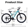 thumbnail image 6 of Ambifirner Mountain Bike for Adults 26 inch: 21-Speed Bicycle for Men and Women Disc Brakes & Full Suspension, Adjustable Saddle, Easy Install, 6 of 6