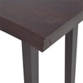 thumbnail image 4 of Bowery Hill Traditional Cherry and Ebony Solid Wood Live Edge Stool, 4 of 6
