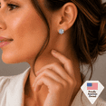 thumbnail image 6 of Cate & Chloe Maggie 18k White Gold Plated Flower Stud Earrings with Swarovski Crystals for Women, 6 of 9