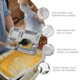 thumbnail image 2 of Bandeja rectangular de acero inoxidable con 4 compartimentos para servir alimentos, 2 of 5