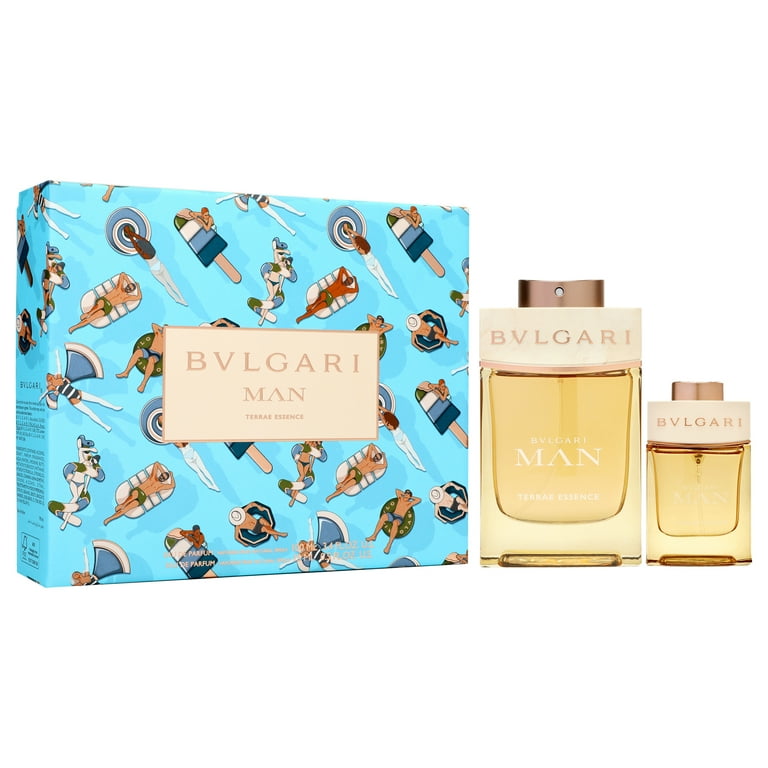 Bvlgari Man Terrae Essence Perfume, 2 Pc Gift Set 3.4oz & 0.5oz