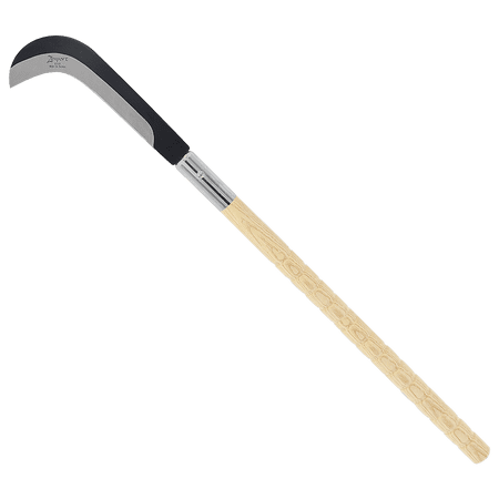 Zenport K318 77.5cm (30.5-inch) Long Curved Sickle 9 Inch Carbon Steel Blade Beige