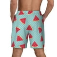 thumbnail image 3 of Xecao Watermelon for Men's Swimming Trunks Swim Trunks Quick Dry Swim Shorts with Mesh Lining Funny Swimwear Bathing Suits, 3 of 9