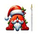 thumbnail image 1 of Adorno navideño con 26 letras de Avdjesfny, adornos navideños de la A a la Z, letras decorativas colgantes para árbol de Navidad., 1 of 7