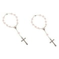 thumbnail image 3 of 5xCross Pulsera Religiosa Cristiana Brazalete Para Hombres Mujeres Boda Rosa, 3 of 7