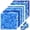 Blue-84pcs, variant on 117 Pcs Precut Quilt Squares 5x5 Inch Charm Pack Cotton Floral Fabric Squares for Sewing DIY Patchwork