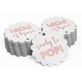 thumbnail image 2 of Inkdotpot Real Rose Gold Foil Ready To Pop Baby Shower Tags Favor Hang Paper Tags 50 Pieces, 2 of 6