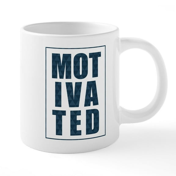 CafePress - Motivated Pattern - 20 Oz White Ceramic Mega Mug