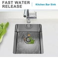 thumbnail image 6 of KOXKING  15 x 17 Inch Undermount Single Bowl 18 Gauge Stainless Steel Kitchen Sink Single Basin with Bottom Grid Drain Strainer Set, 6 of 7