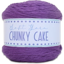 ThreadArt Chunky Yarn Big Cake, 300g (316 Yards) – Super Bulky #6 for Hand Knitting & Crocheting - 100% Soft Acrylic for Blanket Yarn - Purple 11