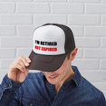 thumbnail image 5 of CafePress - Retired Not Expired - Adjustable Unisex Printed Trucker Hat with Mesh Back, 5 of 8