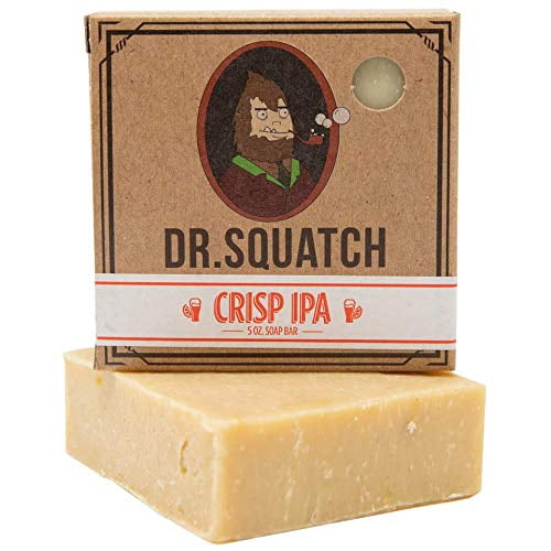 Dr. Squatch Beer Soap Bar Grapefruit IPA Men's Bar Soap with Beer and