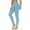 Blue, variant on Cavosen Full Length Women's Leggings Blue Elastic Waisted Butt Lifting Yoga Pants Fitness Exercise Running Tight Seamless Solid Skinny Long Pants Athletic Workout Trousers XL