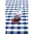 thumbnail image 4 of Indoor Outdoor Spillproof Fabric Gingham Checkered Tablecloth for Spring/Summer Pinics and Parties (Blue Buffalo Check, 60" X 104" Rectangular), 4 of 6