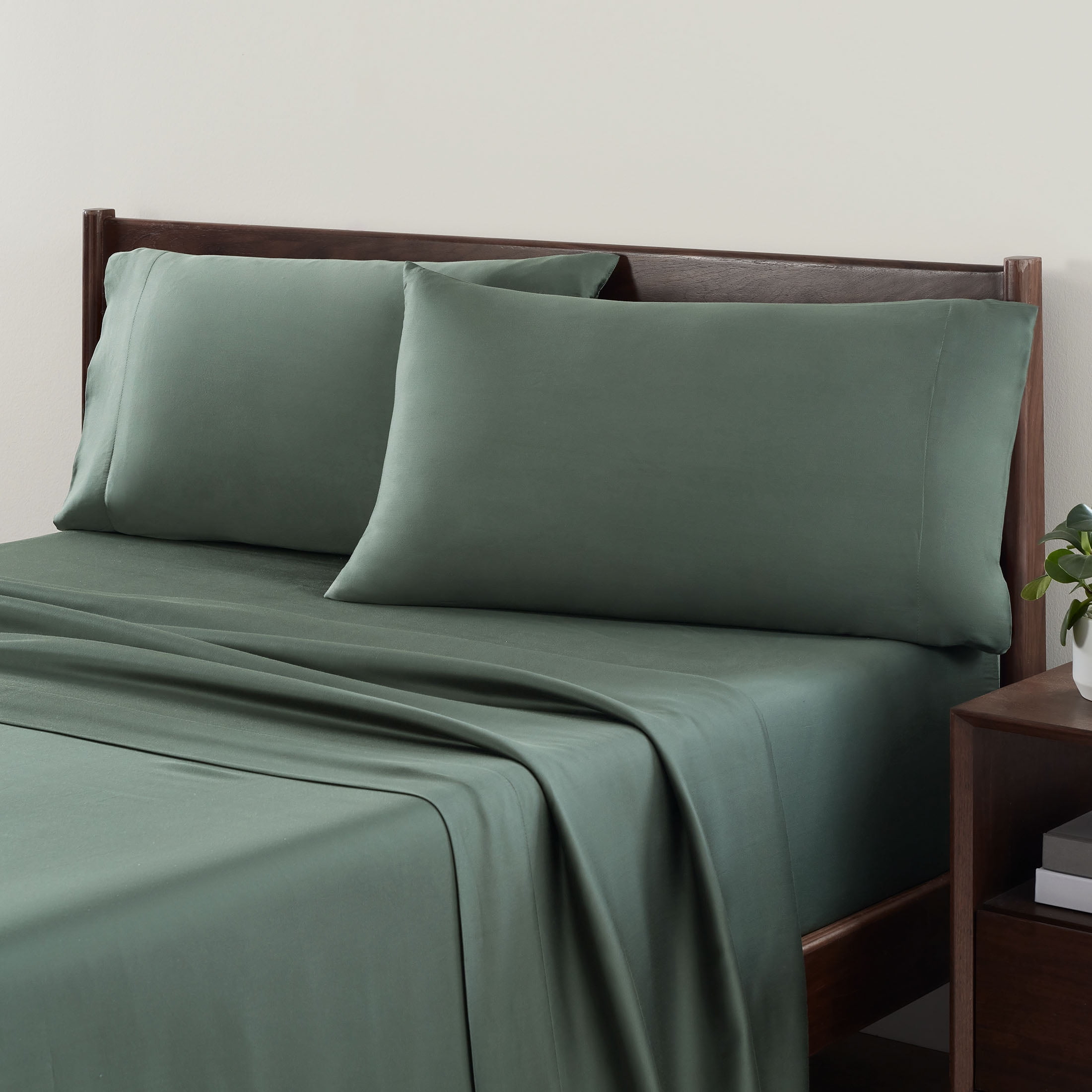 Allswell 300 Thread Count Soft & Silky 4-Piece Viscose from Bamboo Sateen Sheet Set
