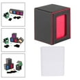 thumbnail image 3 of Caja de almacenamiento de baraja de cartas, estuche de recolección de cartas, tarjetas de fútbol, tarjetas coleccionables Forro rojo, 3 of 8